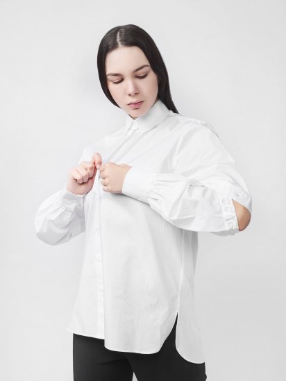 Блуза з довгим рукавом Karl Lagerfeld poplin shirt w/ cut out slv модель 201W1603_100_0041 — фото - INTERTOP