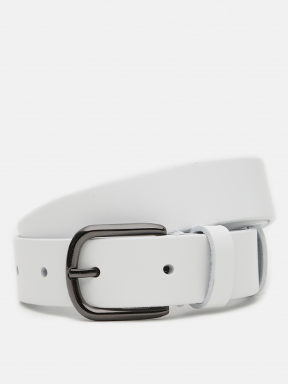 Ремень Borsa Leather модель V1100GX27-white — фото - INTERTOP