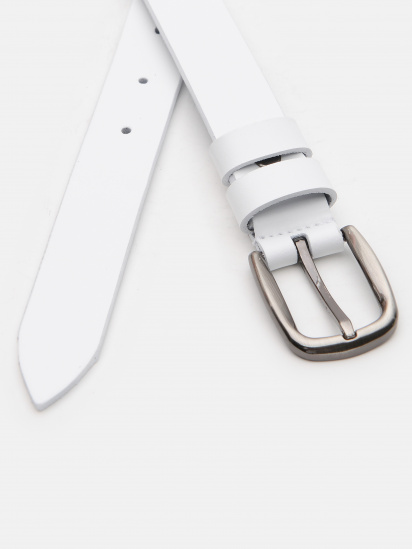 Ремінь Borsa Leather модель V1100GX31-white — фото - INTERTOP