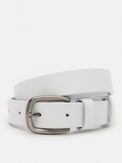 Ремінь Borsa Leather модель V1100GX31-white — фото - INTERTOP