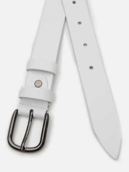 Ремінь Borsa Leather модель V1110GX27-white — фото - INTERTOP