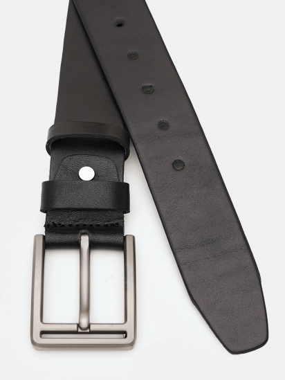 Ремінь Borsa Leather модель V1115DPL02-black — фото - INTERTOP