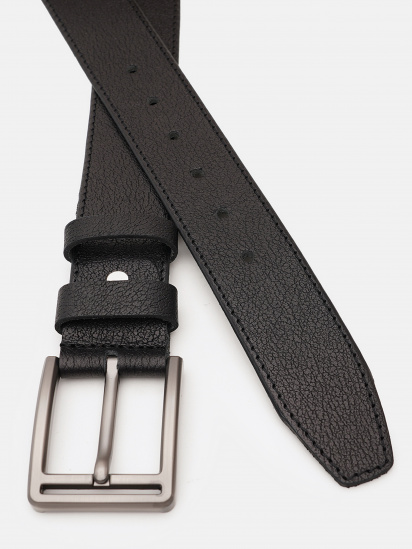 Ремінь Borsa Leather модель V1115DPL03-black — фото - INTERTOP