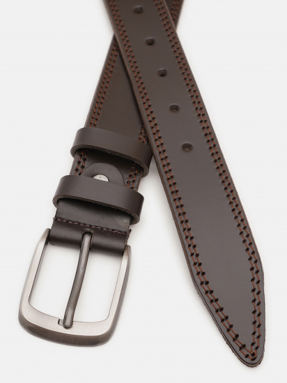 Ремінь Borsa Leather модель V1115FX04-brown — фото - INTERTOP