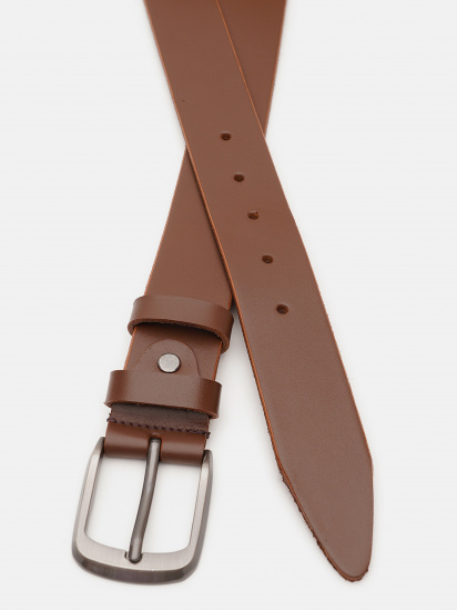 Ремень Borsa Leather модель V1115FX07-brown — фото - INTERTOP