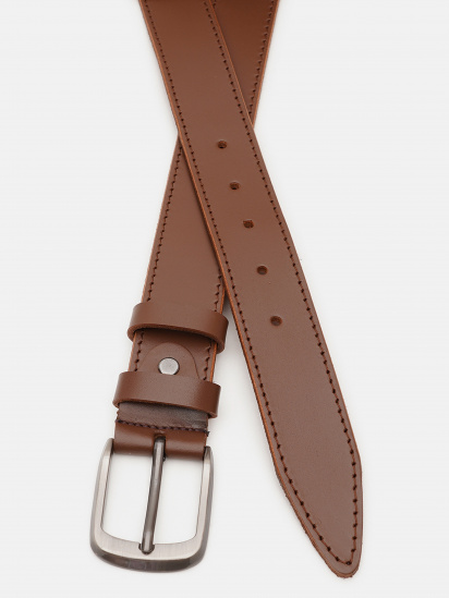 Ремень Borsa Leather модель V1115FX08-brown — фото - INTERTOP
