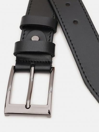 Ремінь Borsa Leather модель V1115FX09-black — фото - INTERTOP