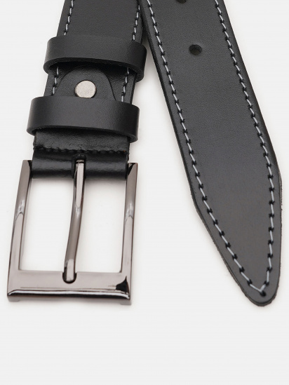 Ремінь Borsa Leather модель V1115FX10-black — фото - INTERTOP