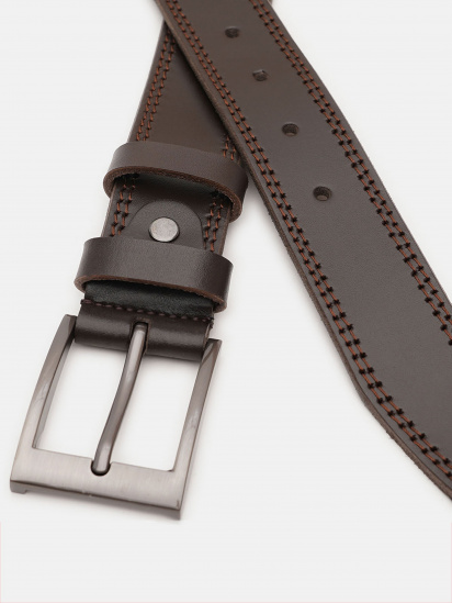 Ремень Borsa Leather модель V1115FX12-brown — фото - INTERTOP