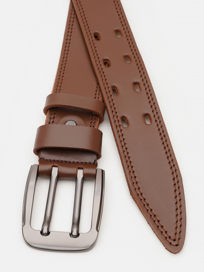 Ремень Borsa Leather модель V1115FX24-brown — фото - INTERTOP