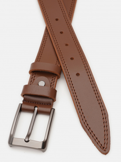 Ремень Borsa Leather модель V1115FX47-brown — фото - INTERTOP