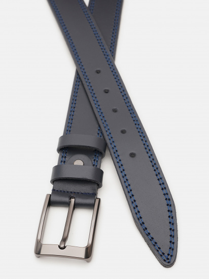 Ремінь Borsa Leather модель V1115FX48-navy — фото - INTERTOP
