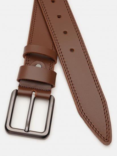 Ремень Borsa Leather модель V1115FX51-brown — фото - INTERTOP