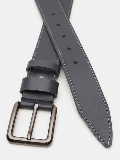 Ремень Borsa Leather модель V1115FX52-navy — фото - INTERTOP