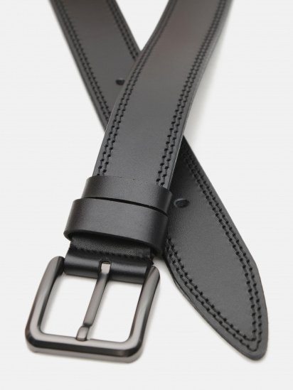 Ремень Borsa Leather модель V1115GX01-black — фото - INTERTOP