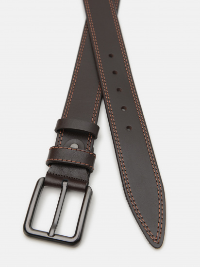 Ремень Borsa Leather модель V1115GX02-brown — фото - INTERTOP