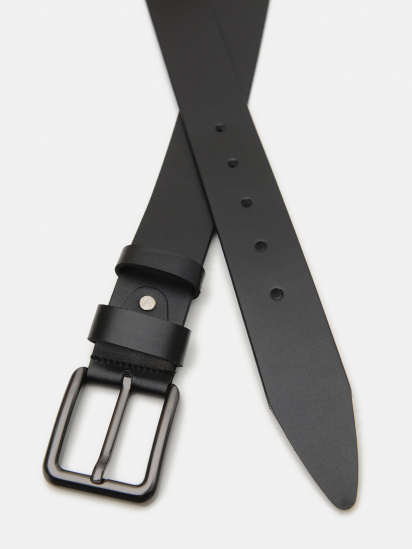 Ремень Borsa Leather модель V1115GX04-black — фото - INTERTOP