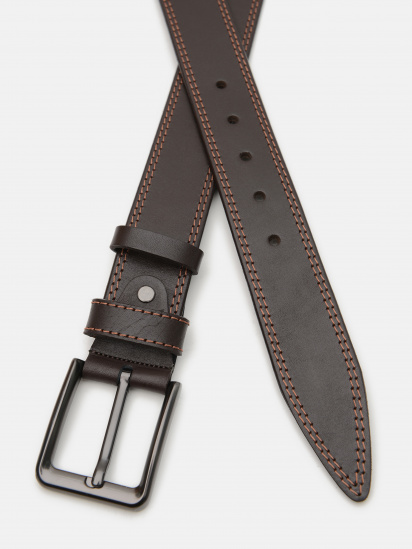 Ремень Borsa Leather модель V1115GX07-brown — фото - INTERTOP