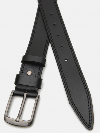 Ремень Borsa Leather модель V1115GX11-black — фото - INTERTOP