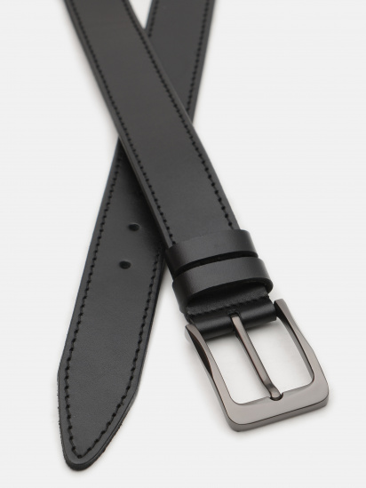 Ремень Borsa Leather модель V1115GX15-black — фото - INTERTOP