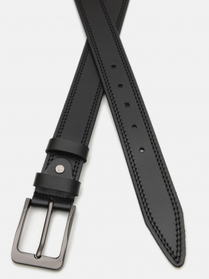 Ремень Borsa Leather модель V1115GX16-black — фото - INTERTOP