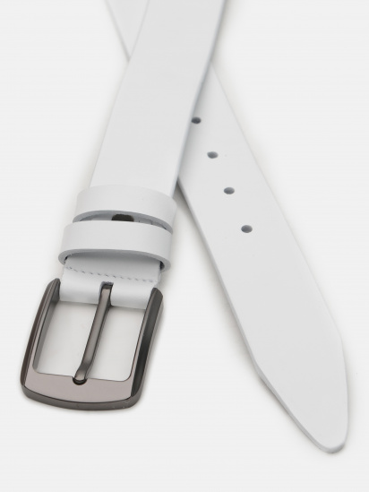 Ремень Borsa Leather модель V1115GX37-white — фото - INTERTOP