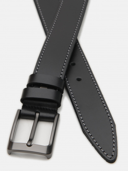 Ремень Borsa Leather модель V1115GX41-black — фото - INTERTOP