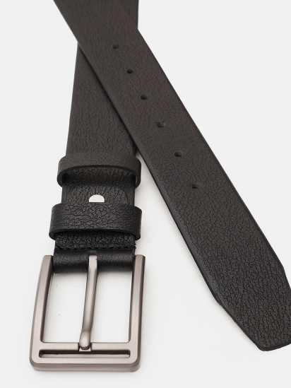 Ремінь Borsa Leather модель V1125DPL01-black — фото - INTERTOP