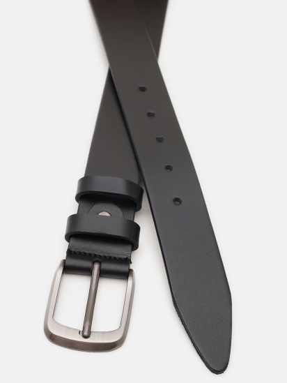 Ремень Borsa Leather модель V1125FX01-black — фото - INTERTOP