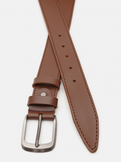 Ремень Borsa Leather модель V1125FX08-brown — фото - INTERTOP
