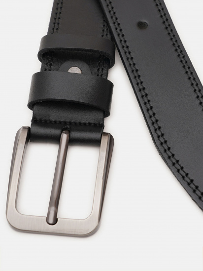 Ремень Borsa Leather модель V1125FX16-black — фото - INTERTOP