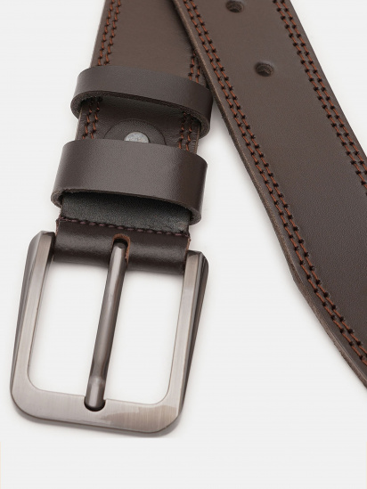 Ремень Borsa Leather модель V1125FX18-brown — фото - INTERTOP