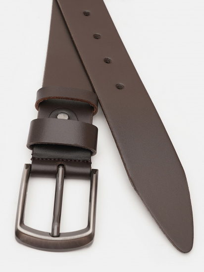 Ремень Borsa Leather модель V1125FX21-brown — фото - INTERTOP