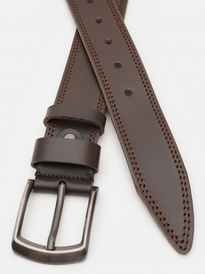 Ремень Borsa Leather модель V1125FX22-brown — фото - INTERTOP