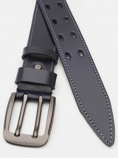 Ремень Borsa Leather модель V1125FX26-navy — фото - INTERTOP