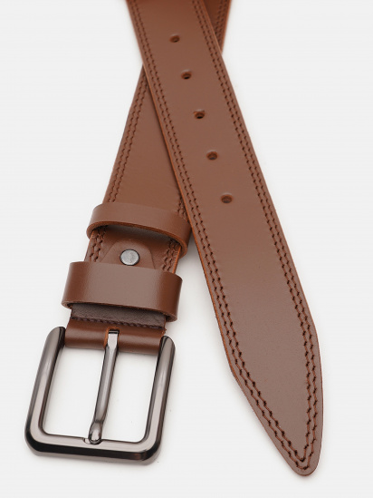 Ремень Borsa Leather модель V1125FX51-brown — фото - INTERTOP