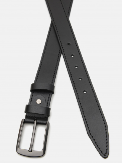 Ремень Borsa Leather модель V1125GX18-black — фото - INTERTOP