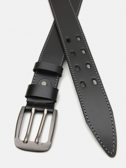 Ремень Borsa Leather модель V1125GX30-black — фото - INTERTOP