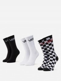 Білий/чорний - Набір шкарпеток Vans Classic Crew