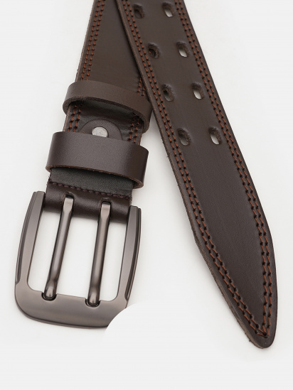 Ремень Borsa Leather модель V1FX28-brown — фото - INTERTOP