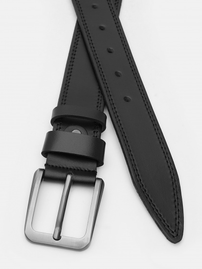 Ремень Borsa Leather модель V1FX29-black — фото - INTERTOP