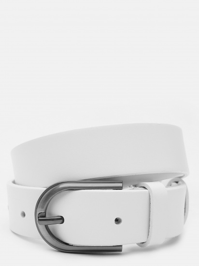 Ремінь Borsa Leather модель V1FX33-white — фото - INTERTOP