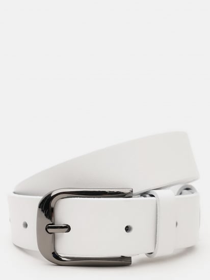 Ремень Borsa Leather модель V1FX34-white — фото - INTERTOP