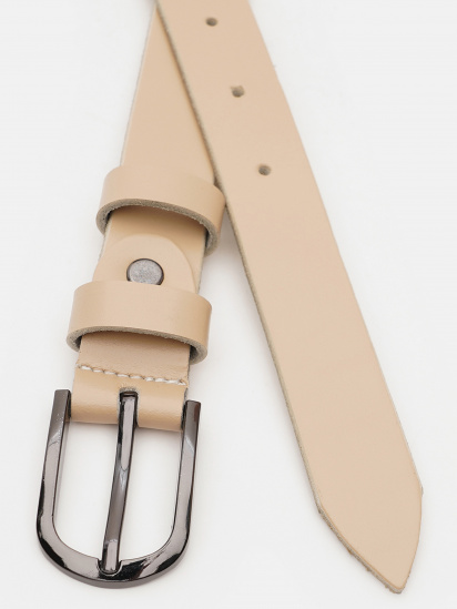 Ремень Borsa Leather модель V1FX36-beige — фото - INTERTOP