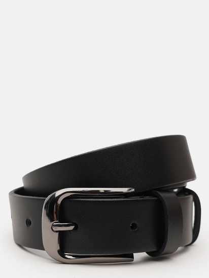 Ремень Borsa Leather модель V1FX60-black — фото - INTERTOP