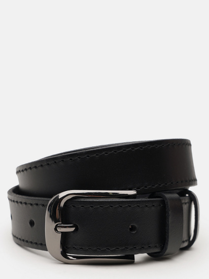 Ремень Borsa Leather модель V1FX61-black — фото - INTERTOP