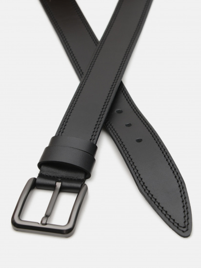Ремень Borsa Leather модель V1GX03-black — фото - INTERTOP