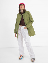 Зелёный - Демисезонная куртка Vans Long Reversible Liner