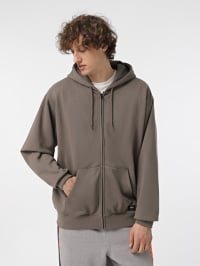 Серый - Кофта Vans Original Standards Loose Full Zip