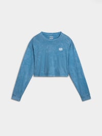 Синій - Лонгслів Vans Oval Wash Relax Crop